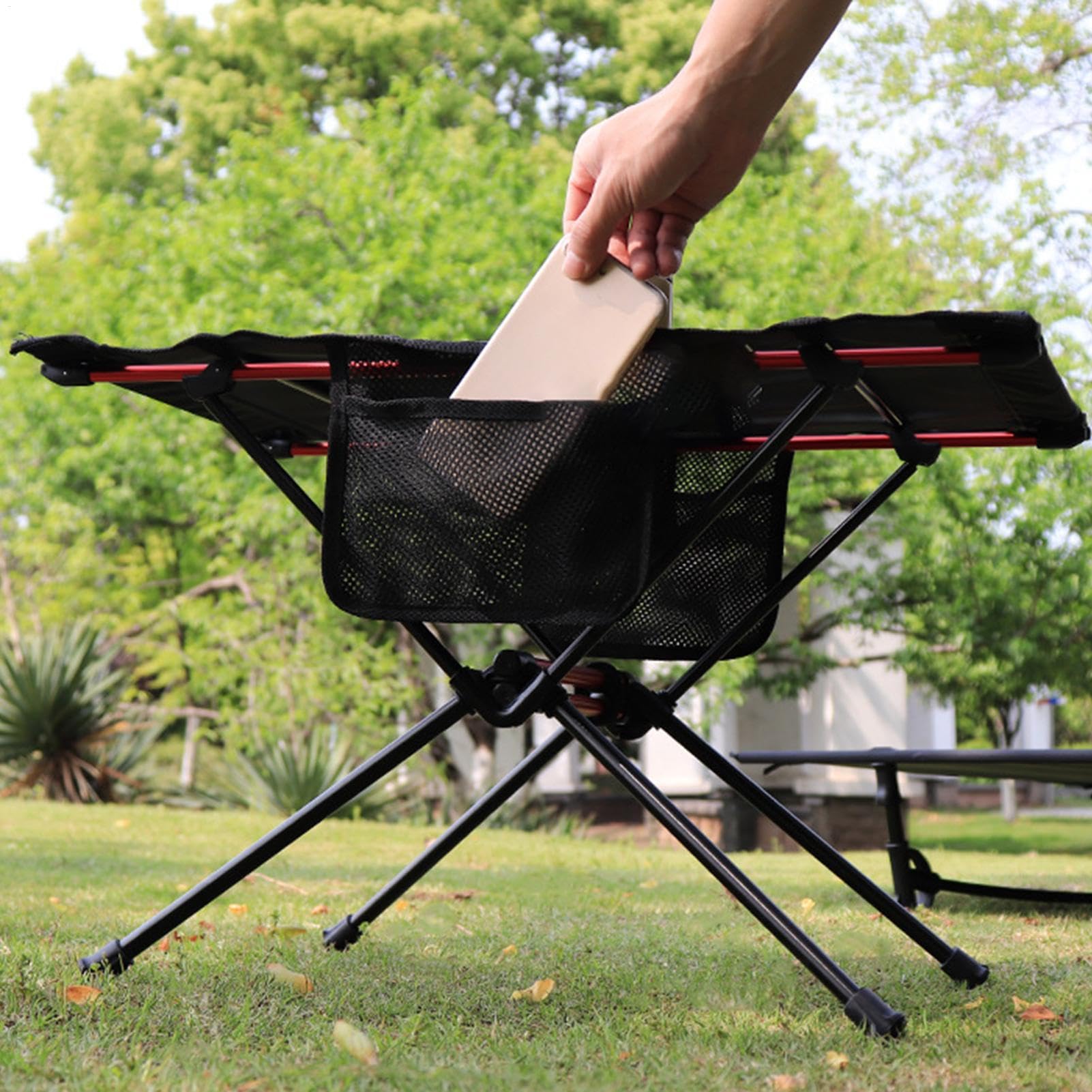 Tavolo da campeggio pieghevole | Tavolo da spiaggia pieghevole compatto portatile – Tavolino da campeggio tavolo pieghevole con borsa portaoggetti per campeggio, picnic, | Tavolo Per Barbecue Pieghevole Per Interno Esterno Terrazza Giardino Cortile Spiagg