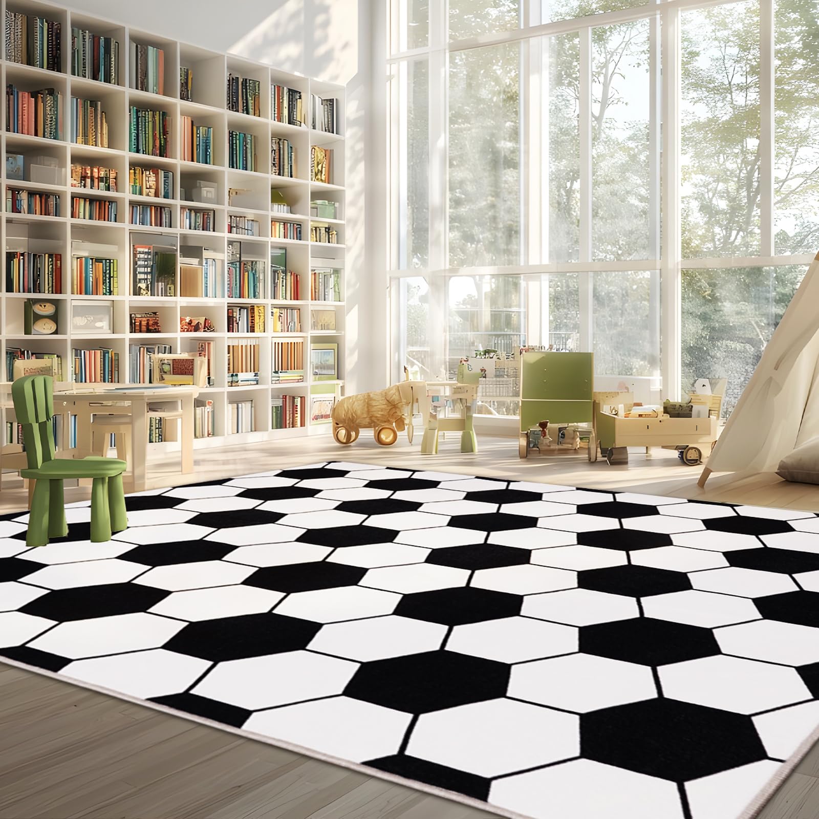 Tapis de football cadeau idéal pour amateurs de sport et décoration chambre ado