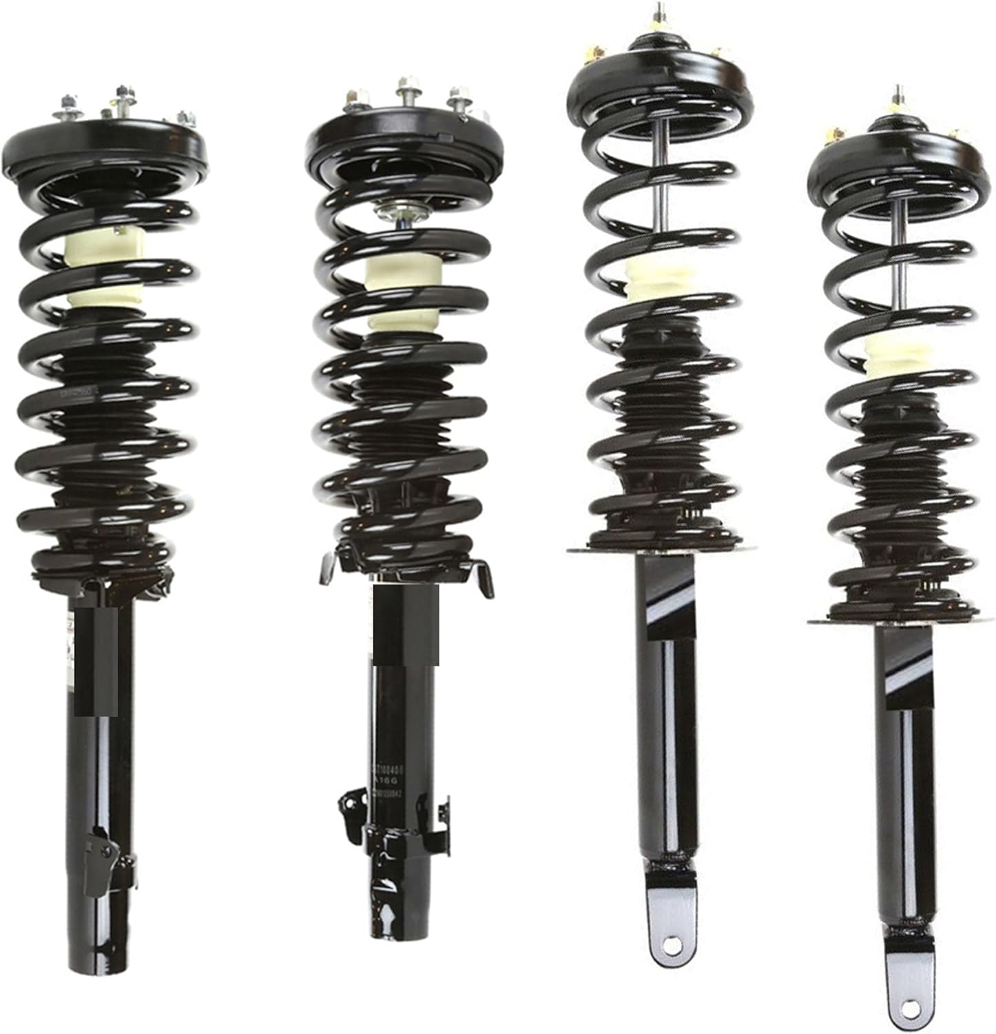 DTA 70147 Full Set 4 Complete Strut Assemblies With Springs and Mounts Ready to Install OE Replacement 4-pc Set Compatible with 2008-2012 Honda Accord