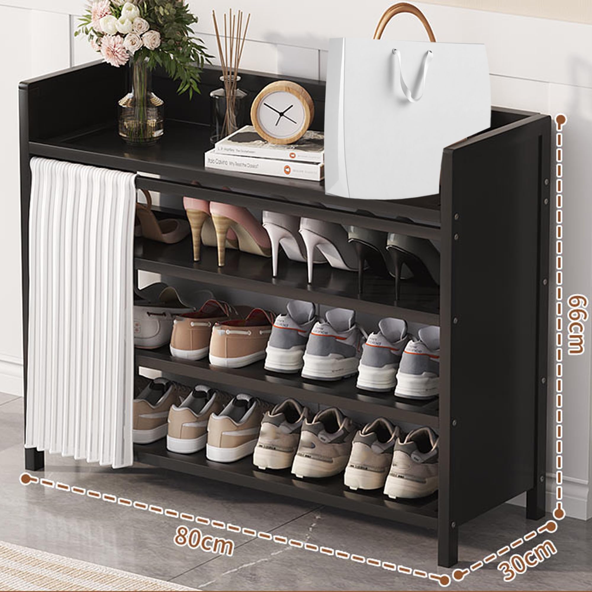 ハンドメイド　靴収納棚　シューズラック Amazon｜シューズラック 省スペース，靴箱，下駄箱，シューズボックス