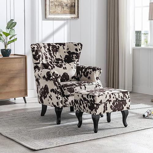 Miniatura 113 de Sillas de lectura Accent Midcentury - Sofá esquinero moderno y cómodo con respaldo copetudo para sala de estar, dormitorio, sala de recepción,