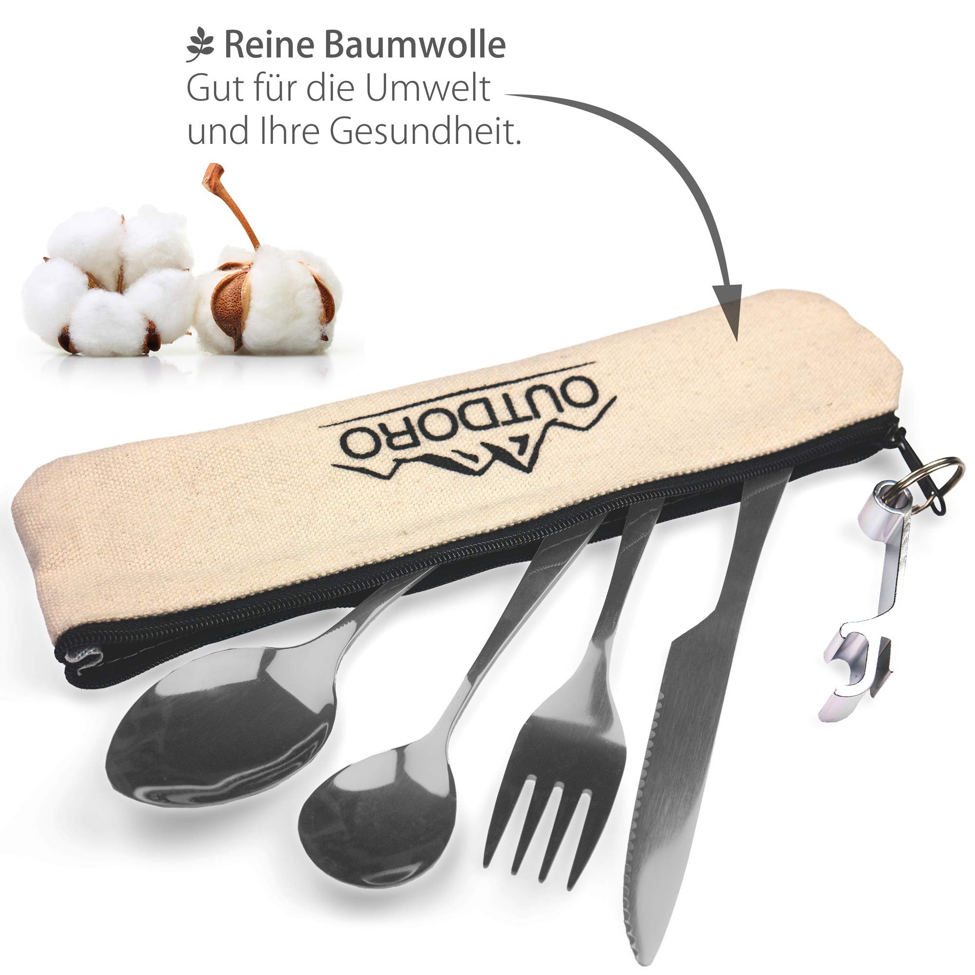 Services De Table,Couverts De Camping De Voyage En Or Noir,ensemble De