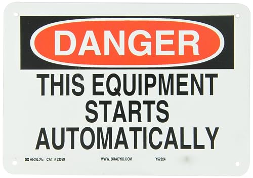 Brady 23039 10" Width x 7" Height B-401 Plastic, Black