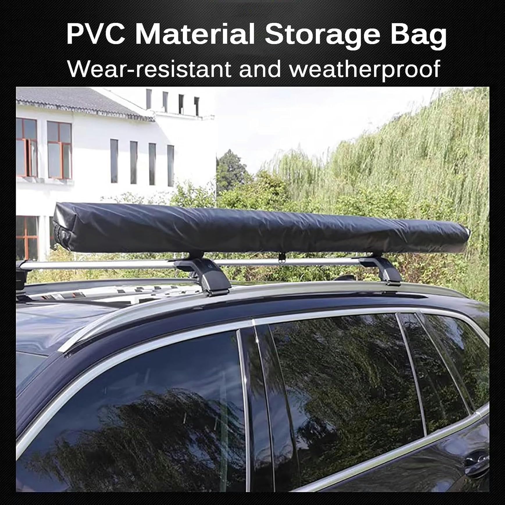 Tenda da Tetto Auto, Veranda Camper, Toldo Retráctil Extraíble con Bolsa de Almacenamiento Impermeable, Altura Ajustable