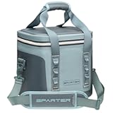 Portable Soft Cooler 12 Cans&comma; IP68 Tizip Leak-Proof Zipper for Camping&comma; Fishing&comma; Beach&comma; Outdoors Insulated Ice Chest with Reusable Ice Pack