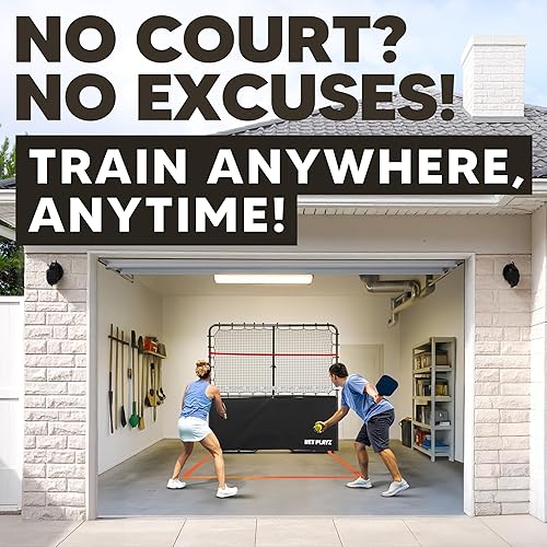 Miniatura 2 de Ayuda de entrenamiento para rebotes de pickleball ángulos ajustables, fácil configuración y almacenamiento - Mejora tu precisión de frente, revés,