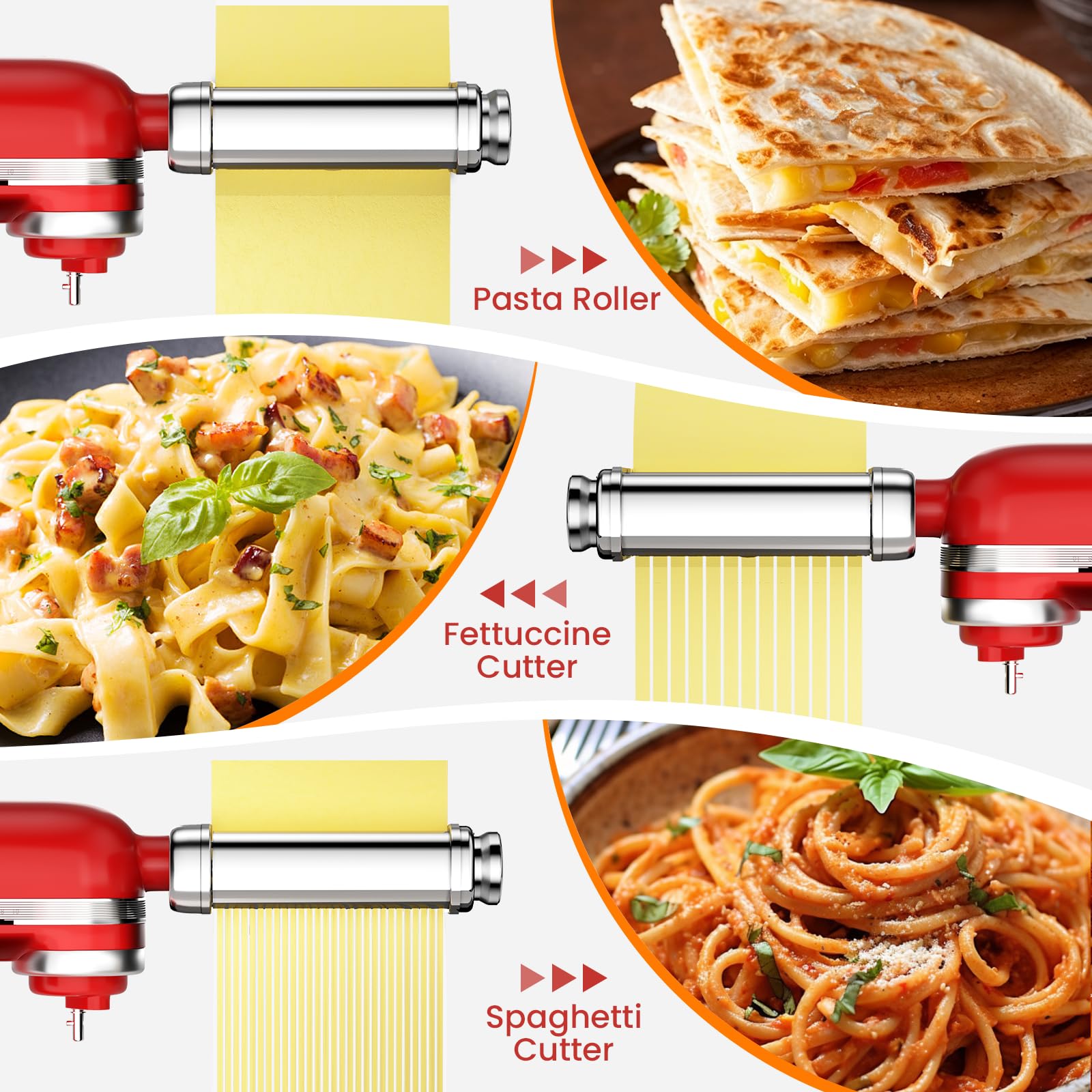 Kitchood スタンドミキサー用 パスタアタッチメント 3点セット Amazon | KitchenAidスタンドミキサー用の3イン1パスタメーカー