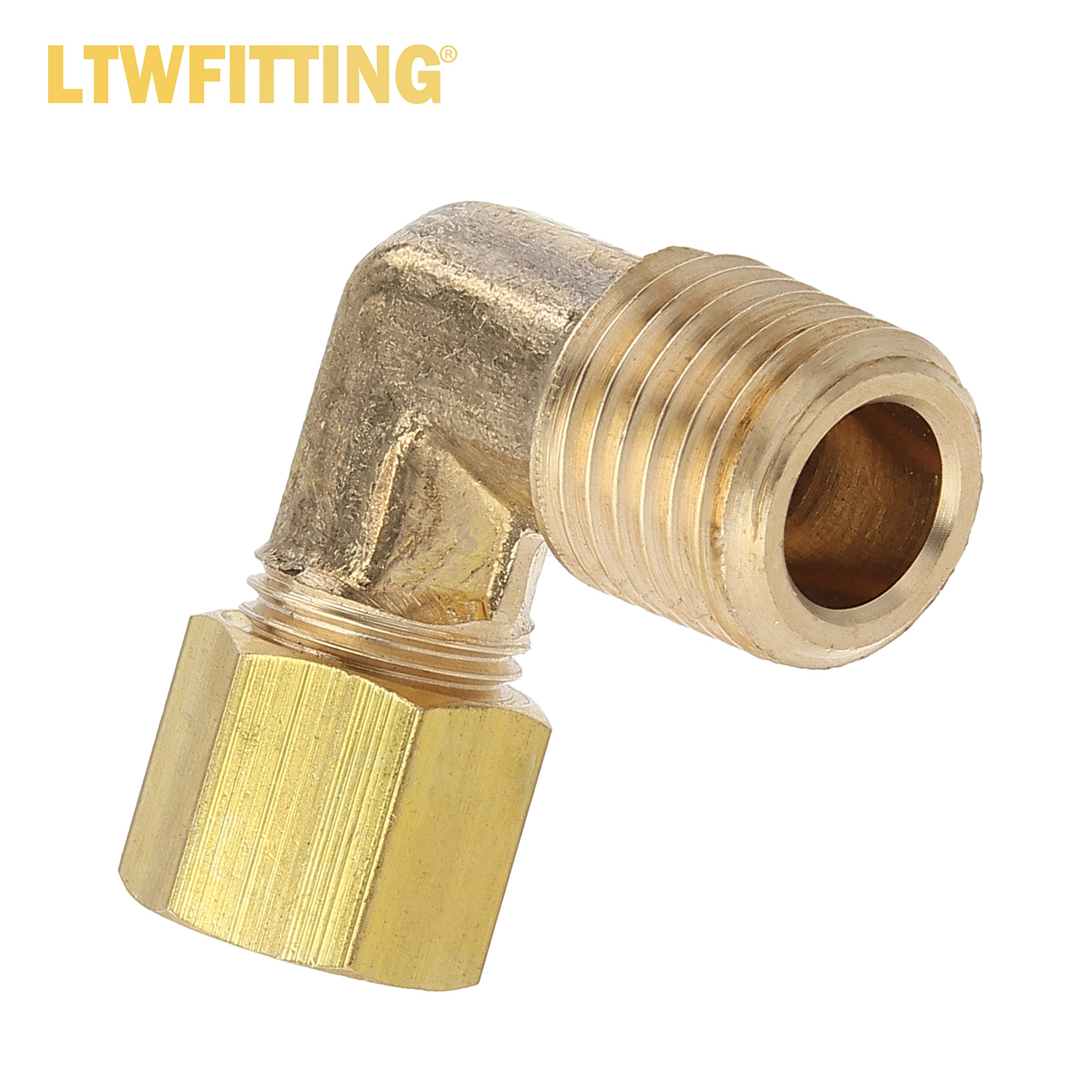 LTWFITTING Assortiment de 30 coudes de compression en laiton mâle OD x NPT