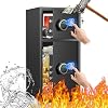 SAFE,6.5 Cu ft Large Safe Box Fireproof Waterproof,with LED Light fire proof safe for home documents,Fingerprint password personal Safe with Deposit Slot & Dual Alarm System,Security Box fo Valuables
