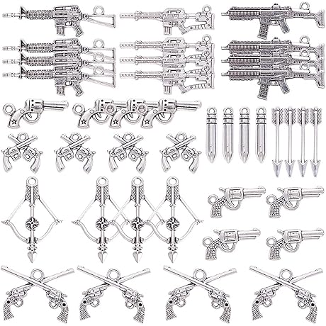 SUNNYCLUE Gun Charms Jewelry Findings