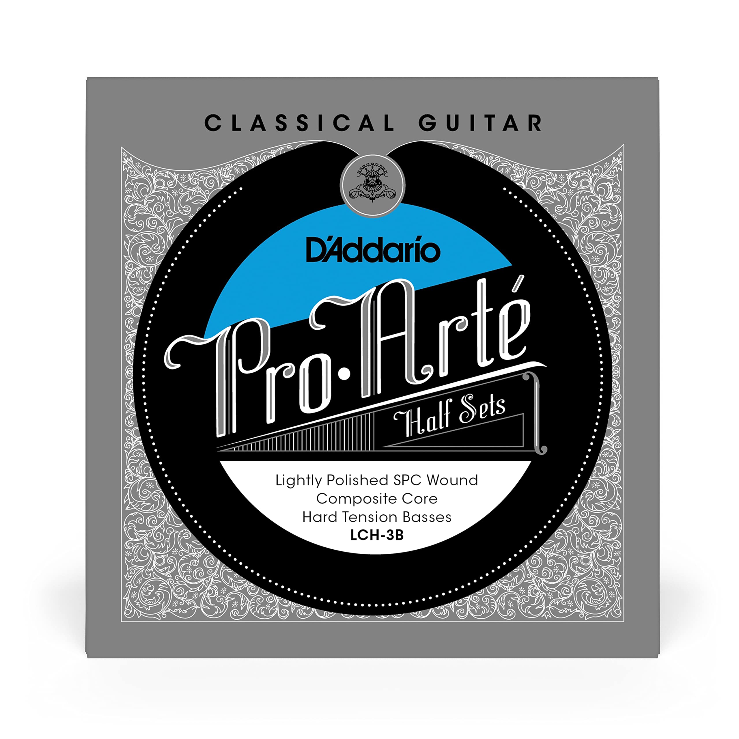 D'Addario LCH-3B Jeu de 3 cordes basses pour Guitare Classique