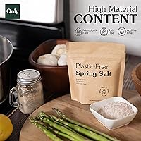 Vista 5 de Ancient Spring Salt - Orgánico, Natural - Libre de microplásticos y toxinas - Bolsa de 7 onzas