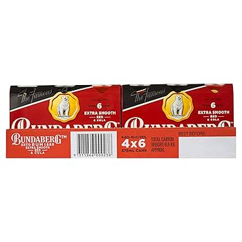 Bundaberg Extra Smooth Red and Cola 375mL (case of 24