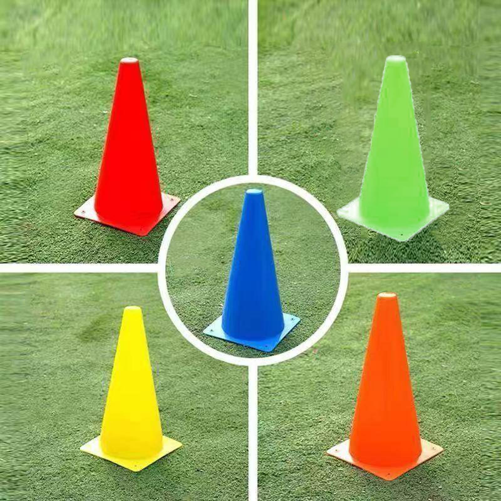 Cinesini per Allenamento Calcio,Cono di Traffico in Plastica,Coni da Allenamento per Calcio,Coni di Segnalazione,Multiuso,Flessibile,per Allenamento Calcio,attività,Gioco,Addestramento