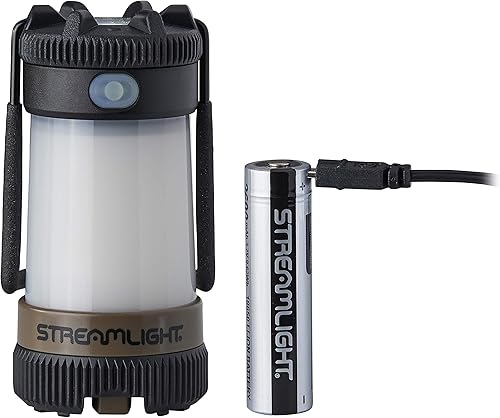 Streamlight 44956 Siege X USB ultracompacto, linterna de mano multicombustible, batería USB recargable y cable USB - Coyote - 325 lúmenes