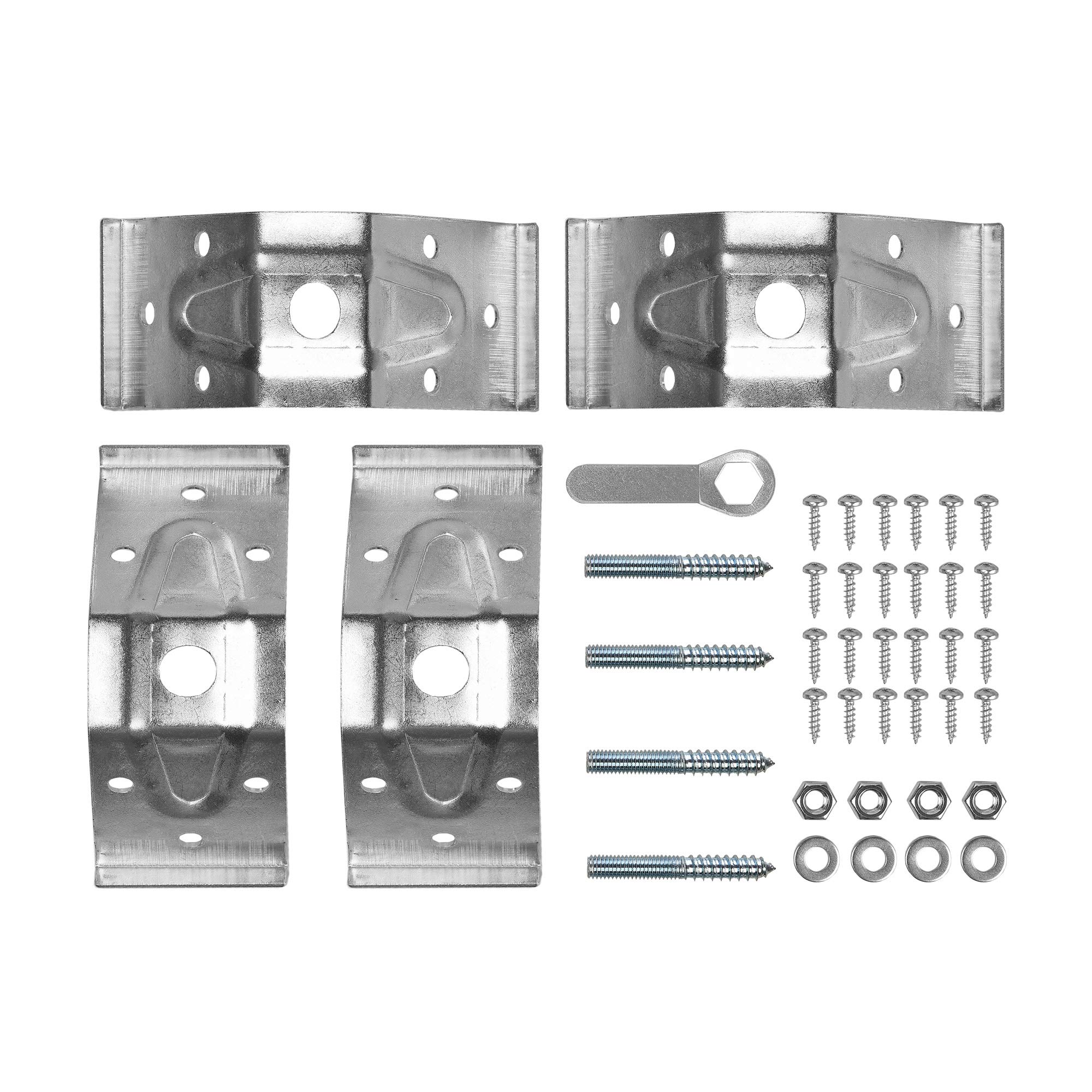 130mm Table Corner Connecting Brackets Complete Kit Leg Braces Nuts Bolts