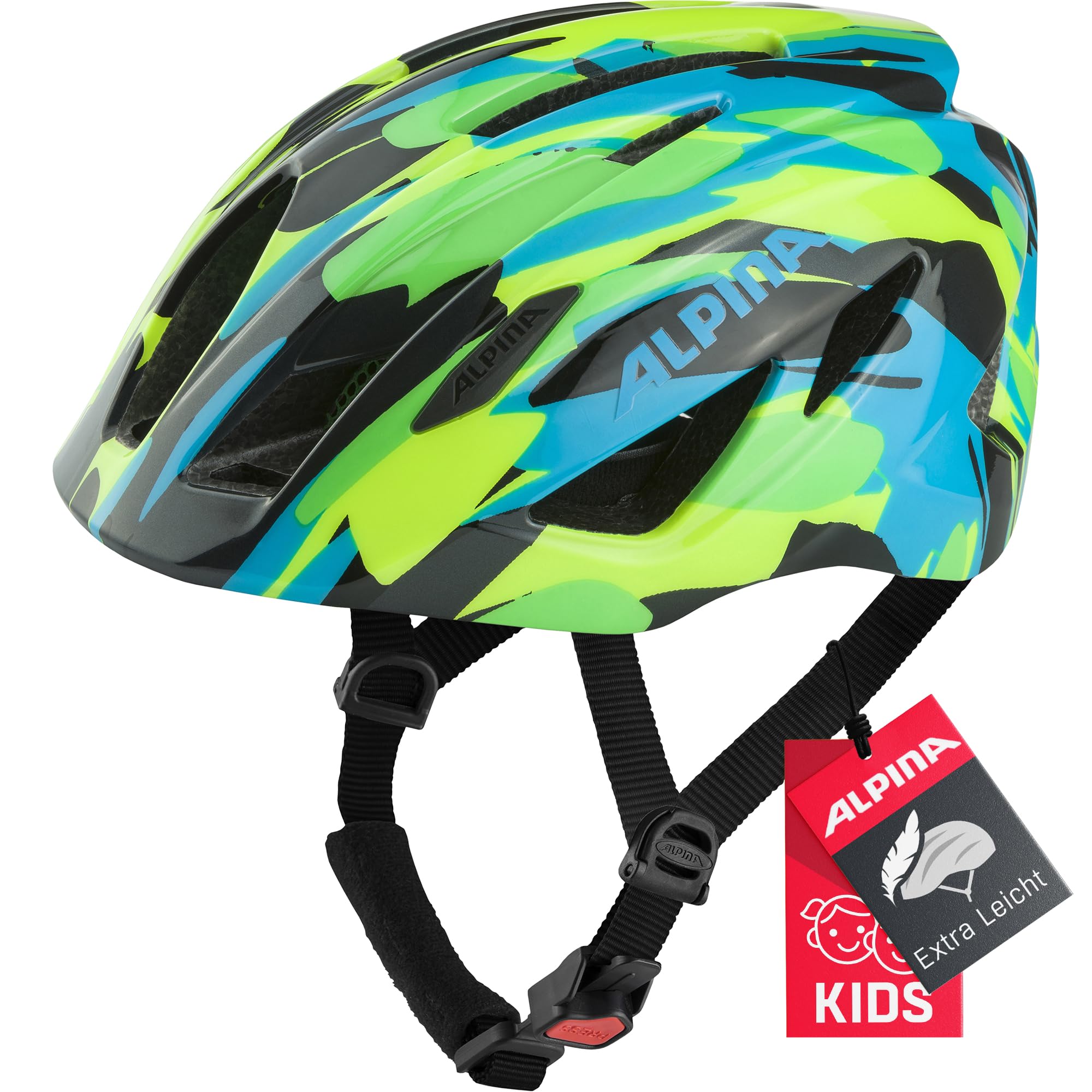 Alpina PICO - Leichter, Optimal Klimatisierter & Bruchfester Fahrradhelm Mit Fliegennetz Für Kinder