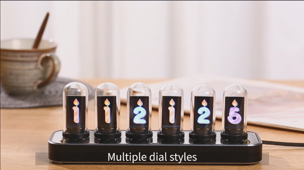 Amazon.com: TPHRAVAL Nixie clock, imitation glow tube IPS aluminum