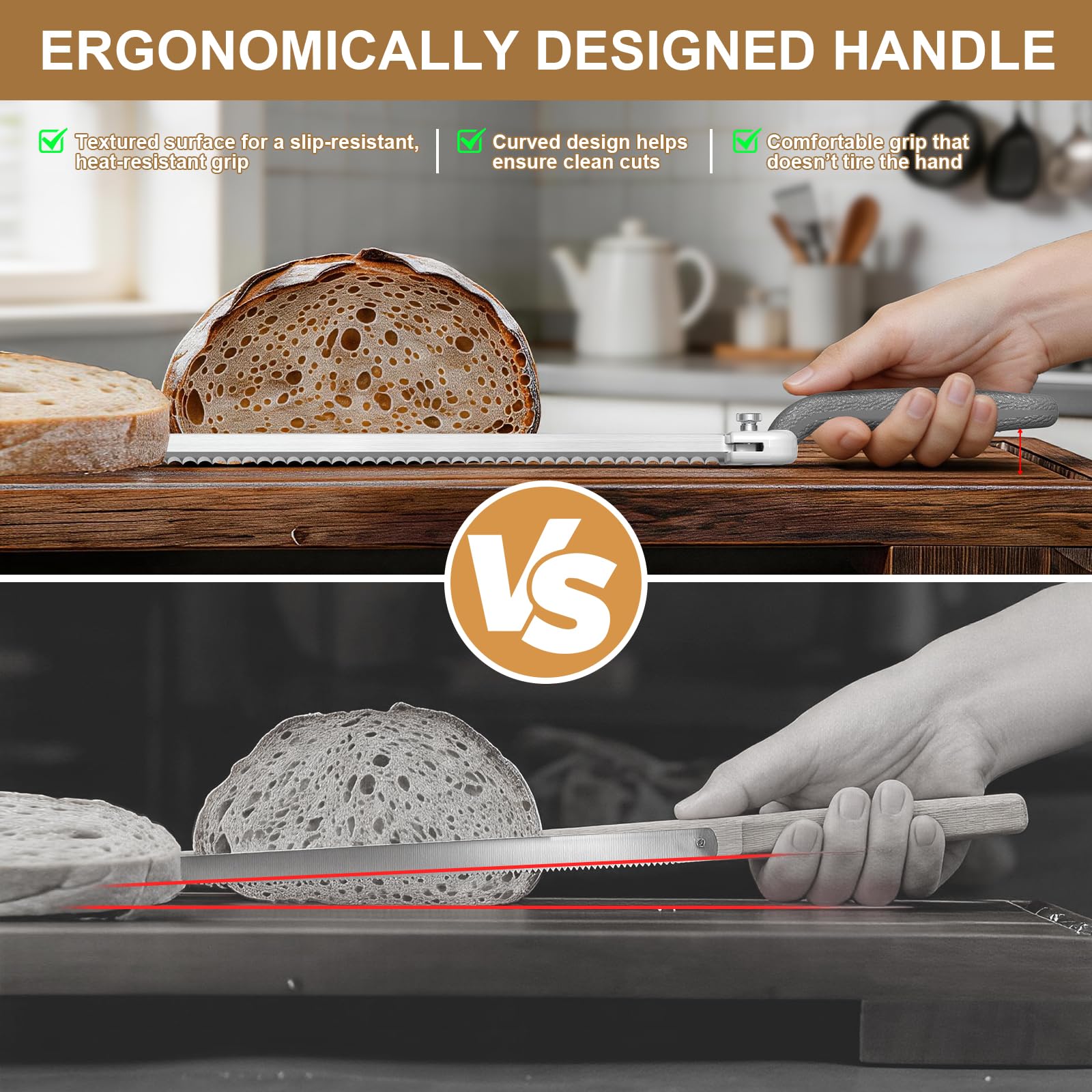 Sourdough Bread Knife - Adjustable Slicer -4