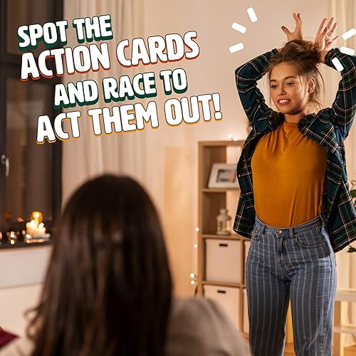 Miniatura 6 de Ginger Fox - Juego de cartas de acción Dealing Dinos Roar-Some. Juegos familiares para mayores de 6 años. Tira Funky Dino Moves y deshazte de tus