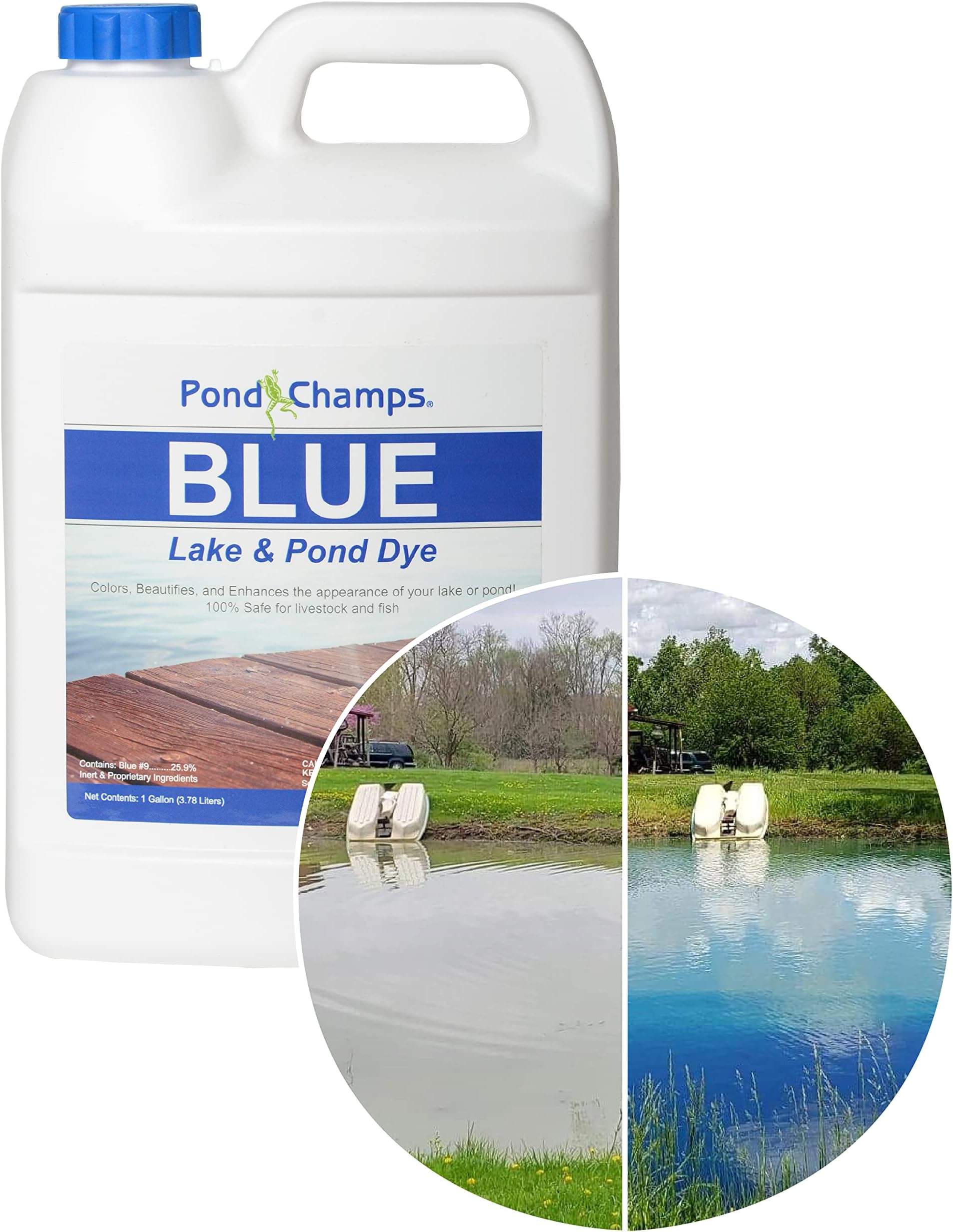 Blue Lake and Pond Dye - 1 Gallon