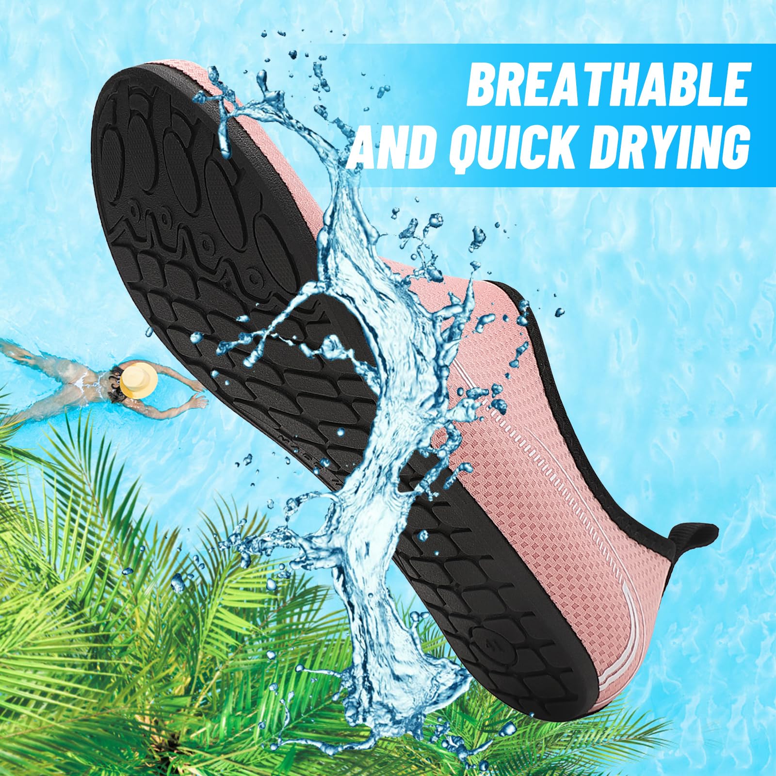 Uomo Donna Scarpe da Scoglio Water Shoes Scarpette per Scogli Scarpe Mare Antiscivolo Scarpe Spiaggia Traspirante Scarpe Acquatiche per Sport Acquatici Parco Acquatico.Gr.34-47 EU