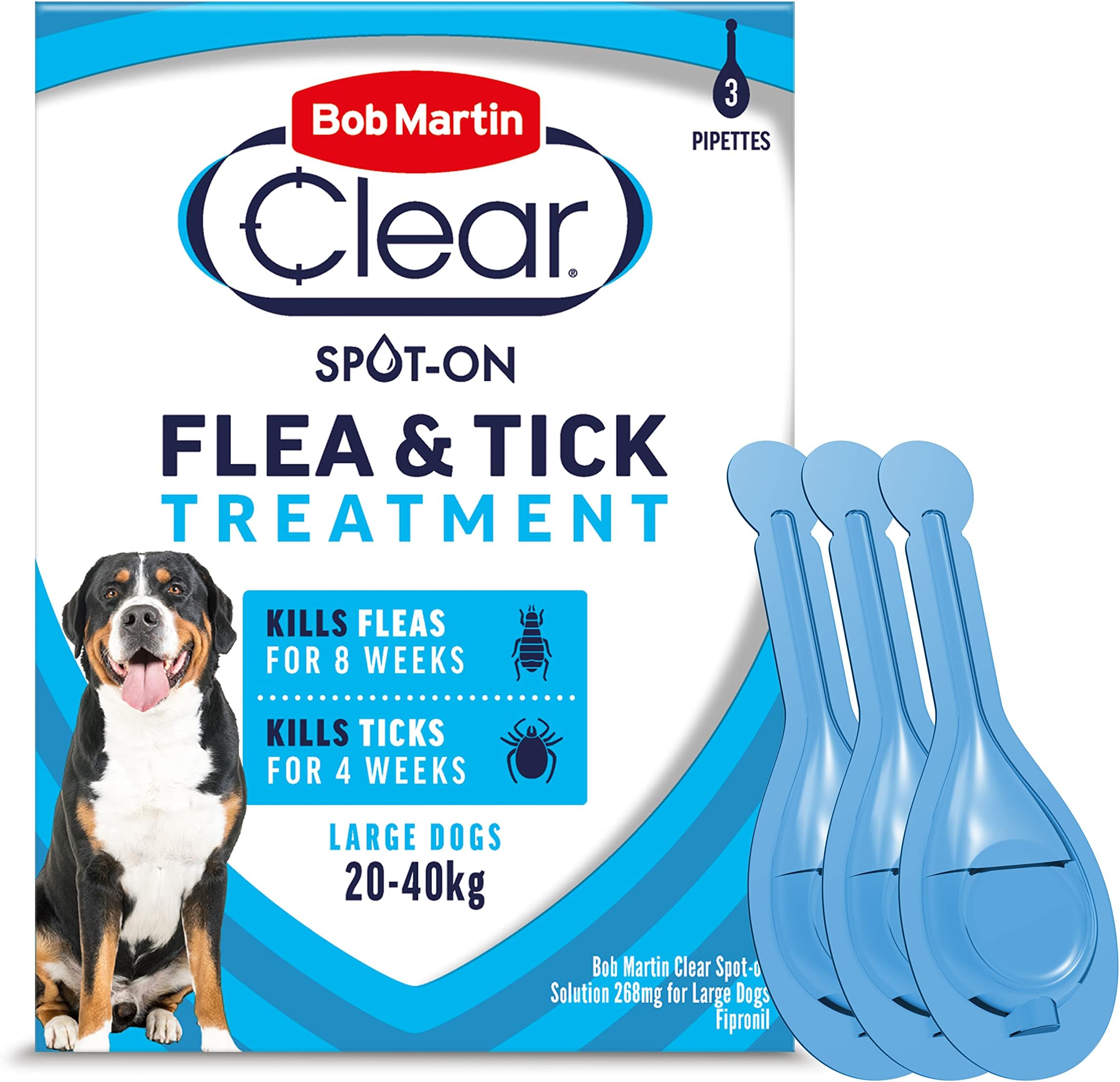 Bob Martin Clear Spot On Flea Treatment for Large Dogs (2040kg