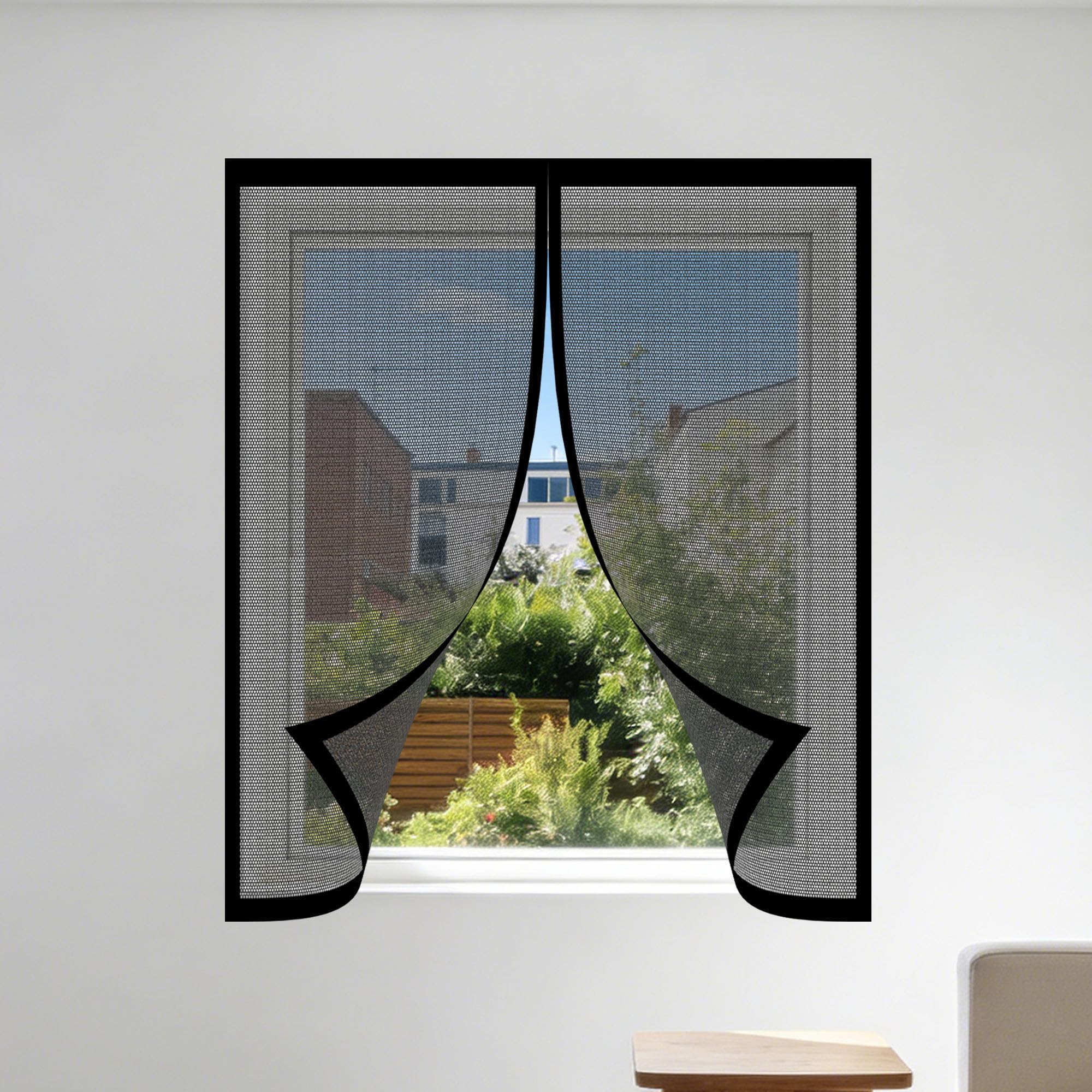 Moustiquaire magnétique fenêtre 175x170cm pour bloquer les insectes