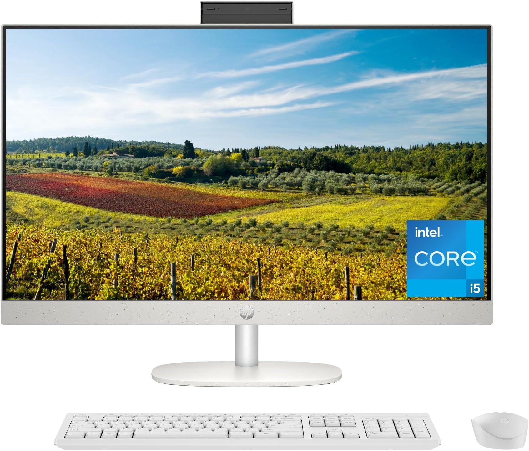 Amazon.com: HP 27 inch All-in-One Desktop PC, with 8 in 1 Optical Drive ...