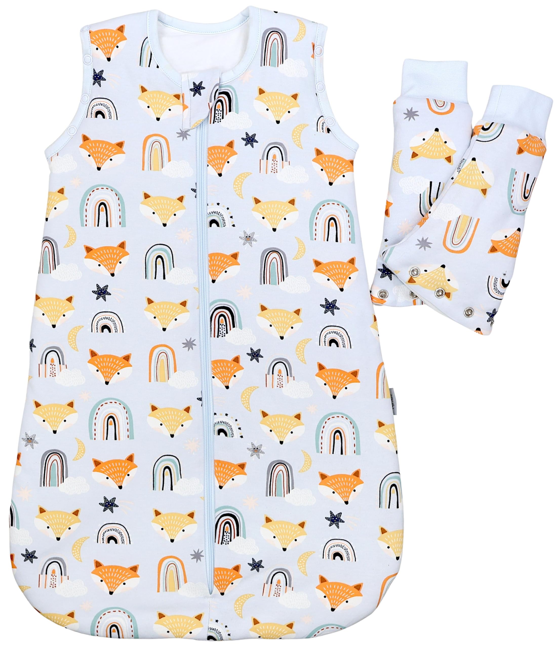 TupTam Sacco Nanna 2.5 TOG – Sacco Nanna Neonato Tutto l’anno con Maniche Rimovibili, Cotone OEKO-TEX