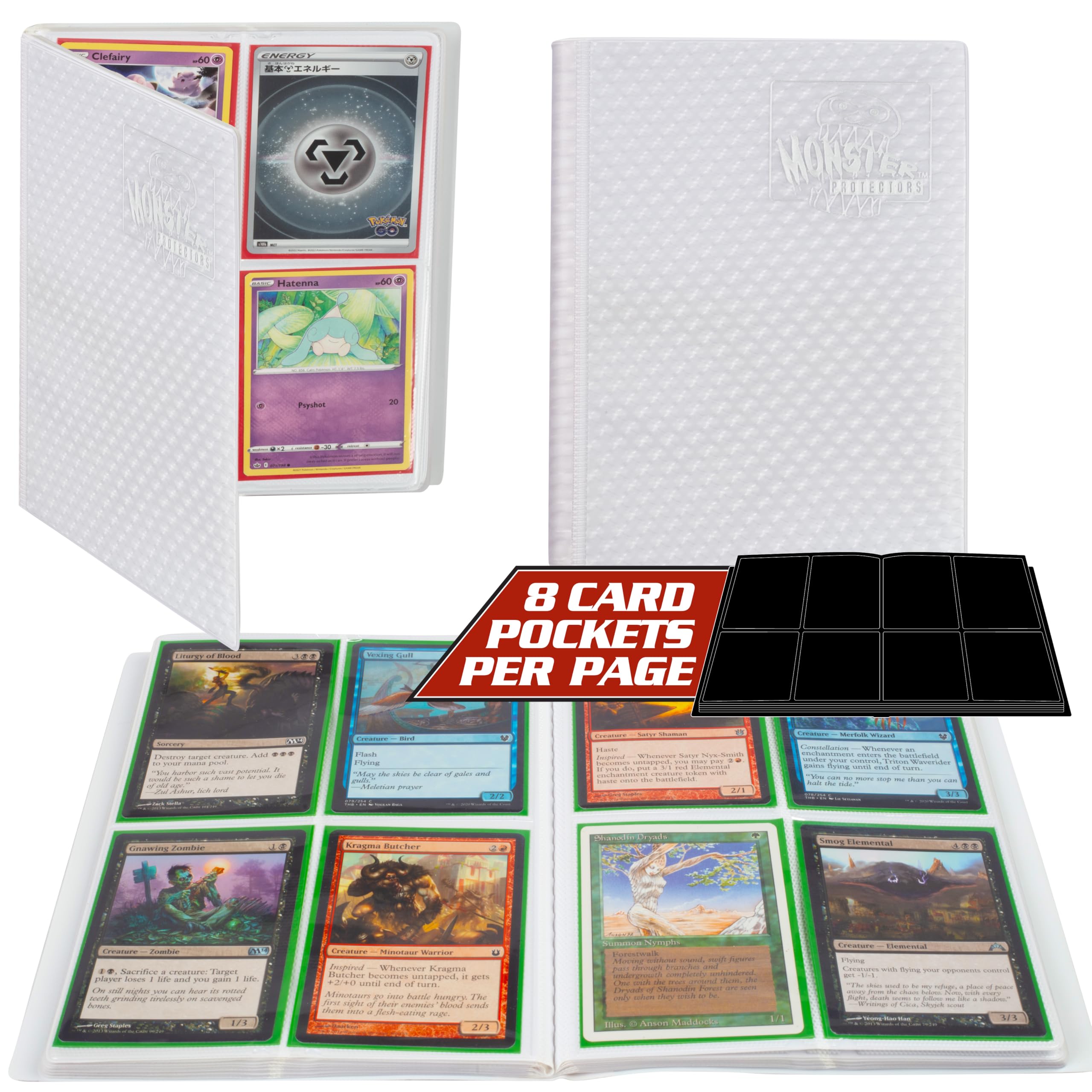 Amazon.com: Monster 4 Pocket Trading Card Binder -Holofoil