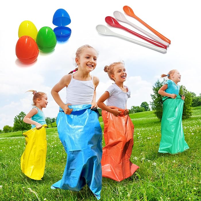 Buy Party Spot! Outdoor Lawn Games for Kids, Potato Sack Race Bags and