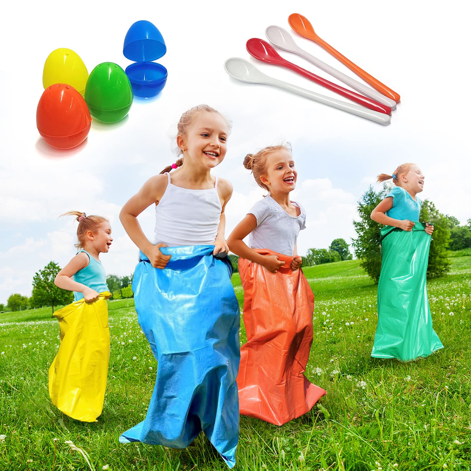 Buy Party Spot! Outdoor Lawn Games for Kids, Potato Sack Race Bags and