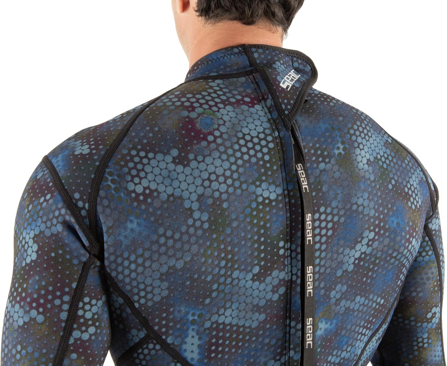 SEAC Blue Sea, One-Piece Diving Wetsuit, 1.5 mm, Blue Camo