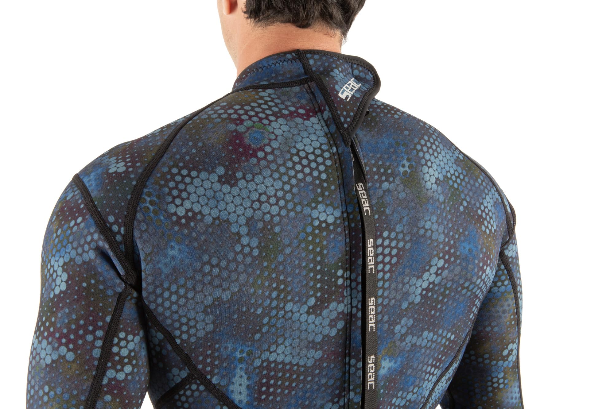 SEAC Blue Sea, einteiliger Tauchanzug, 1,5 mm, Herren, camo Blue