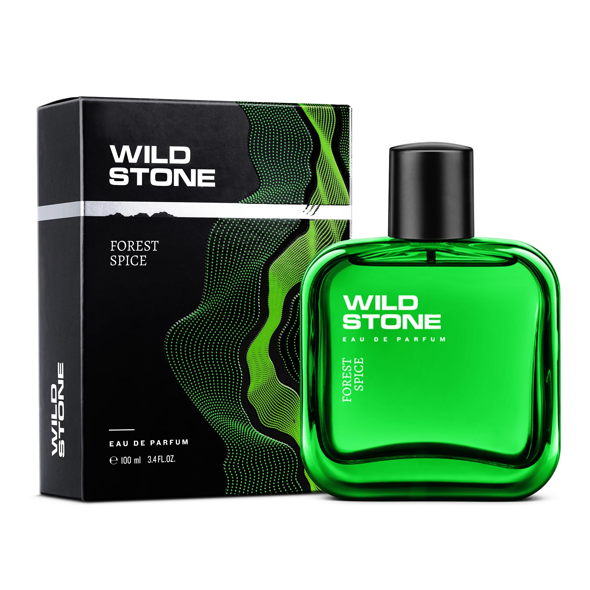 Wild Stone Forest Spice EDP Premium Perfume for Men, 100 Ml | Long-lasting Eau De Parfum | Luxury Fragrances | Woody Masculine Men perfume