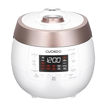 Cuckoo CRP-RT0609FW 6 cup Twin Pressure Plate Rice Cooker &