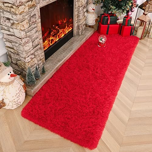 Miniatura 73 de Amearea Alfombra suave y esponjosa de alta calidad, moderna, 5 x 7 pies, alfombras de felpa mullida para sala de estar, dormitorio, habitación