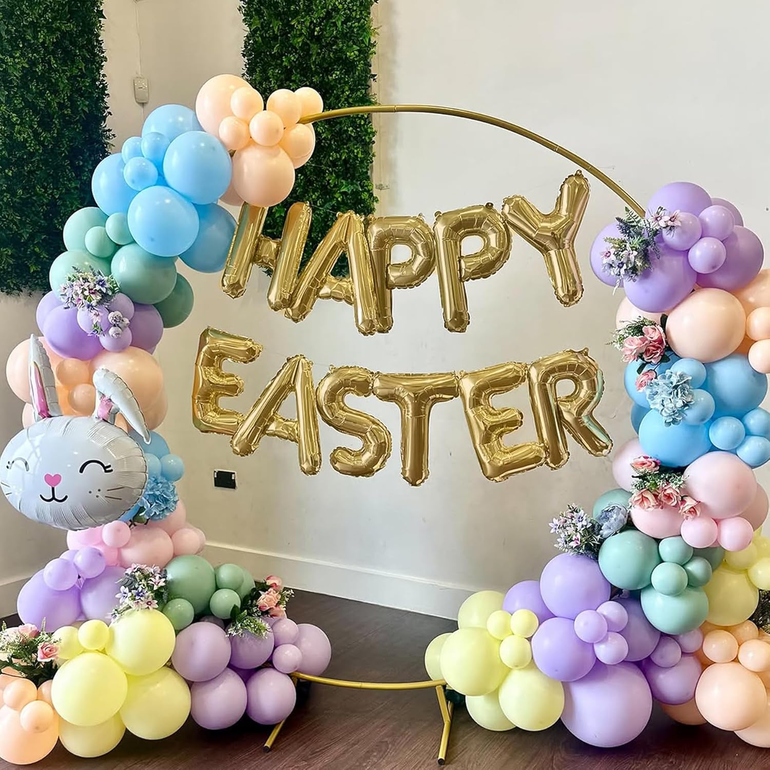 Easter-Balloons Bunny Carrot Egg Balloons 16PCS Happy-Easter Letters Foil Decorations Spring Parties Holiday Birthday Indoor Outdoor Celebrations