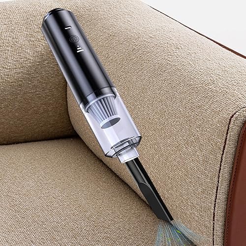 Miniatura 9 de Portable Car Vacuum, Mini Cordless Cleaner for Sedan and Rv with Built-in Battery, Hard Pp Casing with 0.5l Dust Cup, Quiet, Compact Design for Home