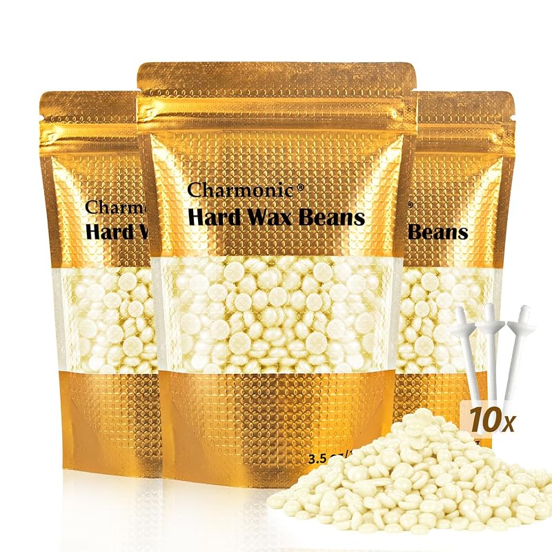 Kit de cera para pelos do nariz Charmonic com 300 g e 10 espátulas
