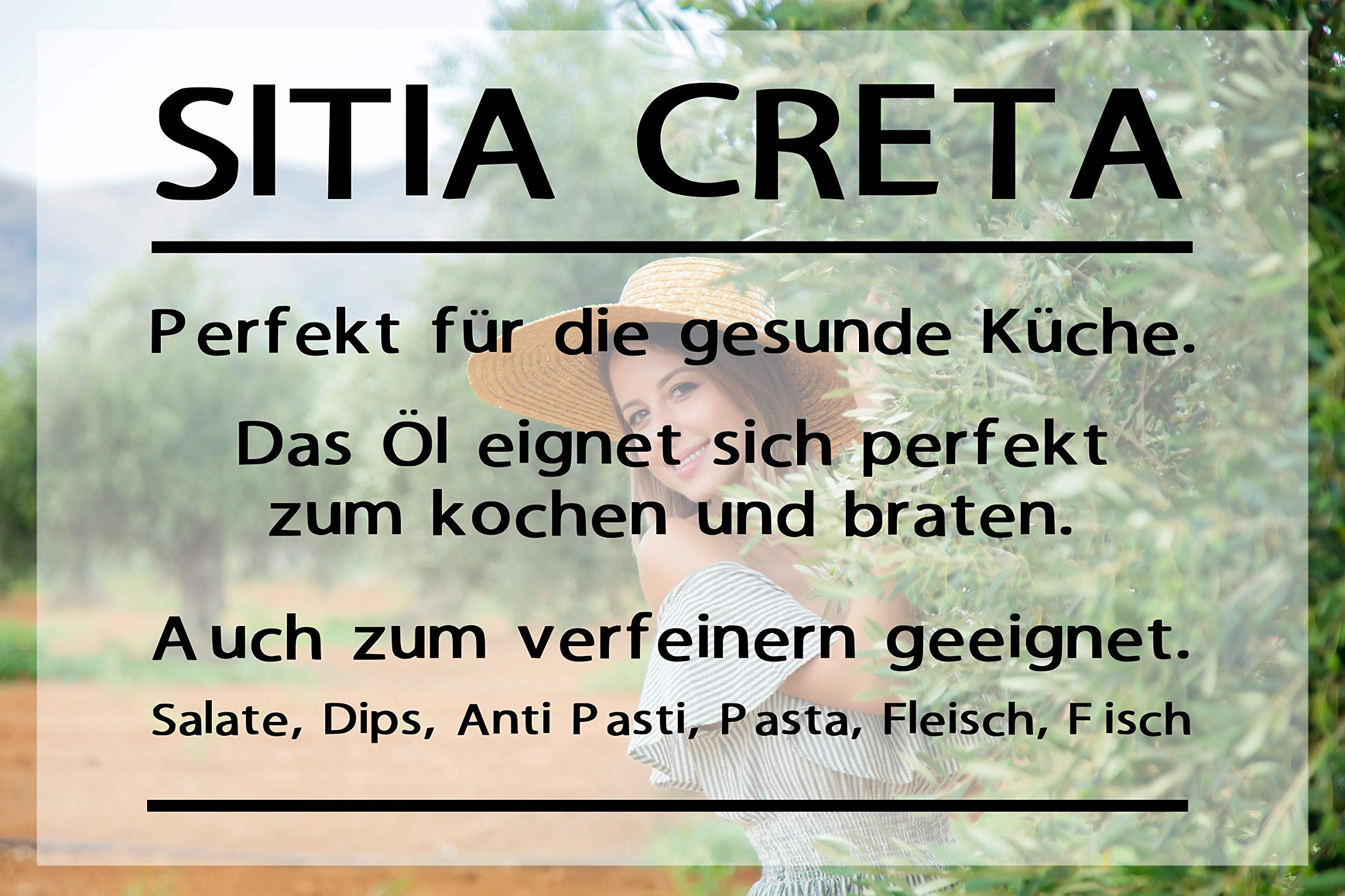 Griechisches Extra Natives Olivenöl - Sitia Creta - 0,3% Säuregehalt - Koroneiki Oliven - kaltgepresst & filtriert - natur - mildes Olivenöl - 5 Liter - premium Qualität