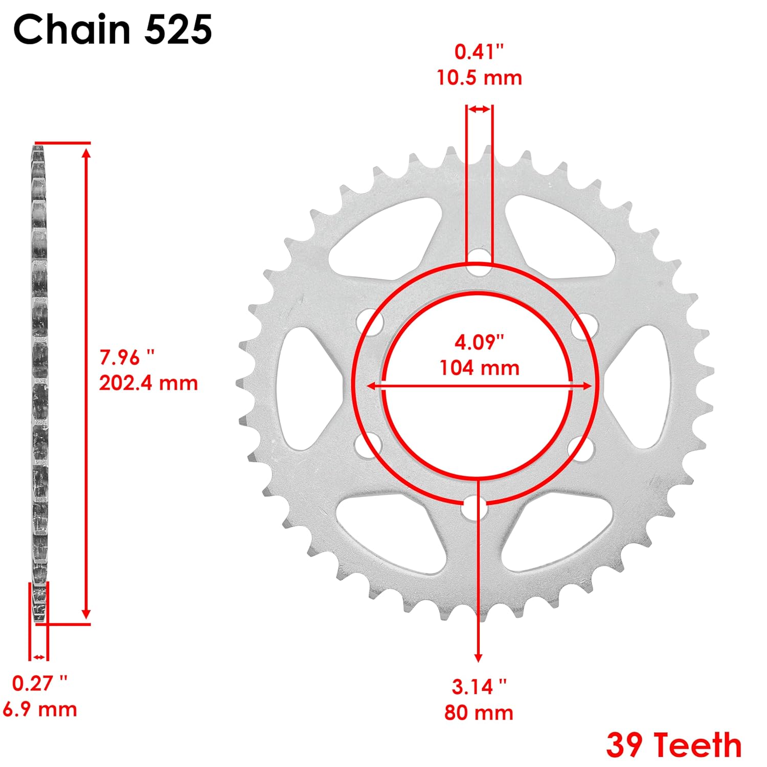 Caltric Drive Chain and Sprockets Kit Compatible with Kawasaki ZX1000 Ninja ZX10R 2004 2005 2011-2016