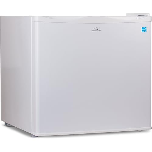 Commercial Cool CCUK12W 1.2 Cu. Ft. Upright Freezer with Adjustable Thermostat Control and R600a Refrigerant, White
