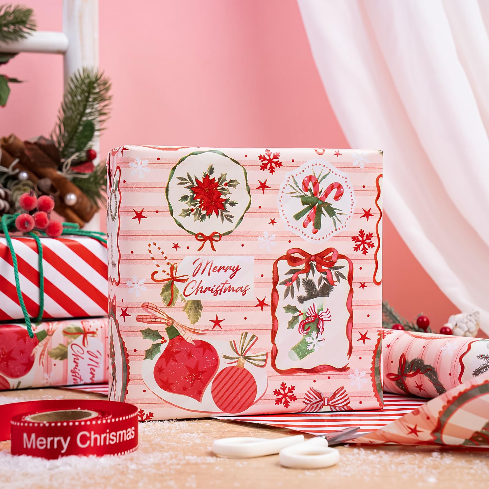 RUSPEPA Rotolo Di Carta Da Regalo - Mini Roll