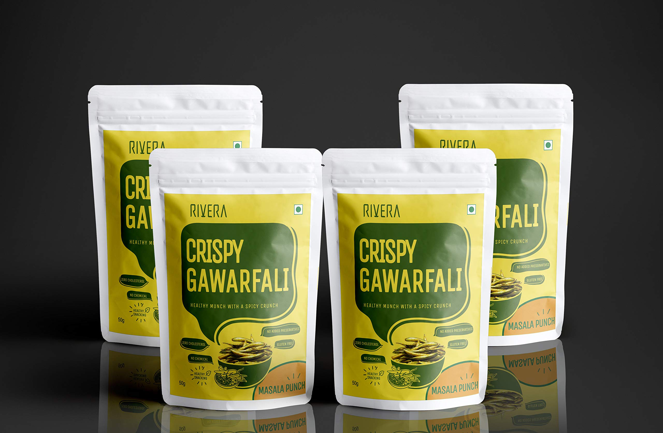 Rivera Vegetable Chips, Combo of Healthy Snacks Pack of 4 (CRISPY GUVAR) - Image 4 thumbnail