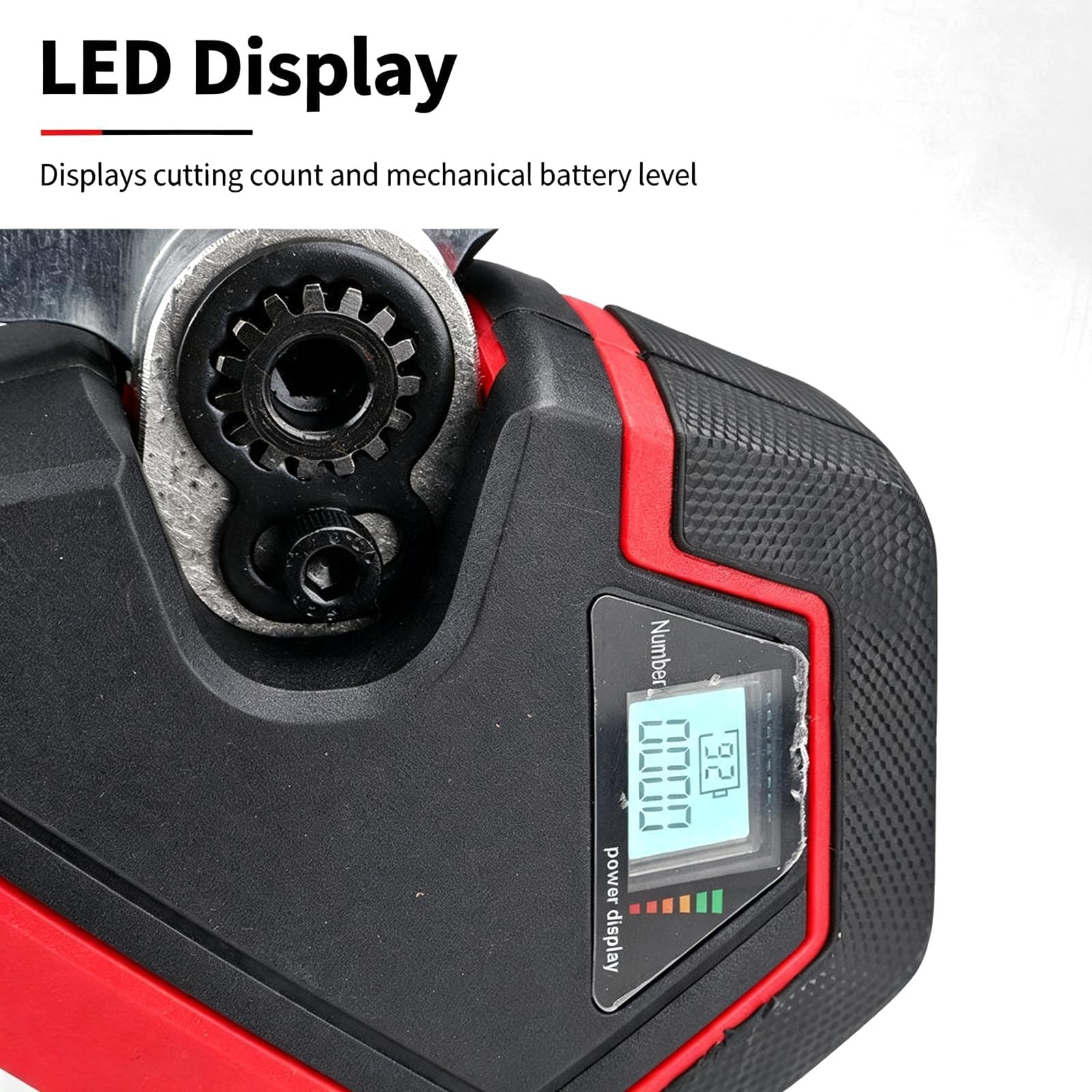 Cortadora de rieles eléctrica recargable, diseño de doble ranura