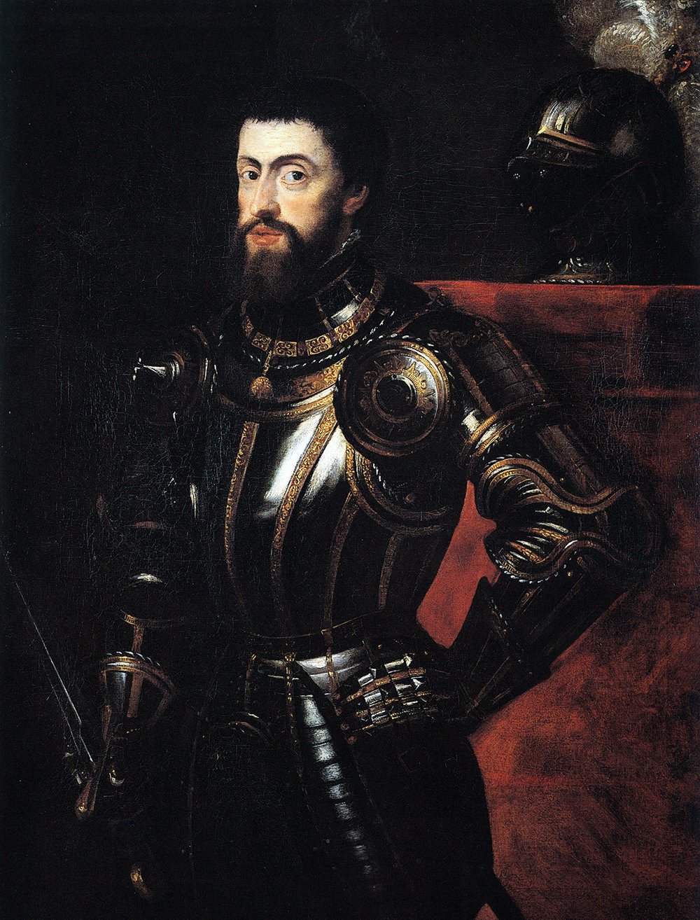 Impression d'art Charles V in Armour Peter Paul Rubens mat de qualité archive