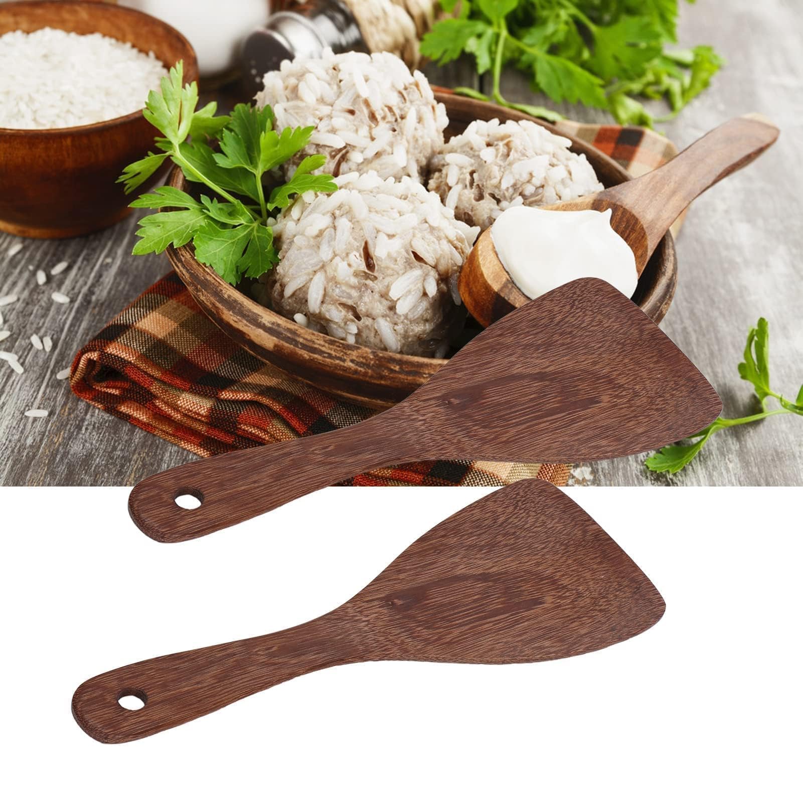 2 STUKS Vis-vormige Houten Rijst Lepel Vis Vormige Houten Rijst Lepel