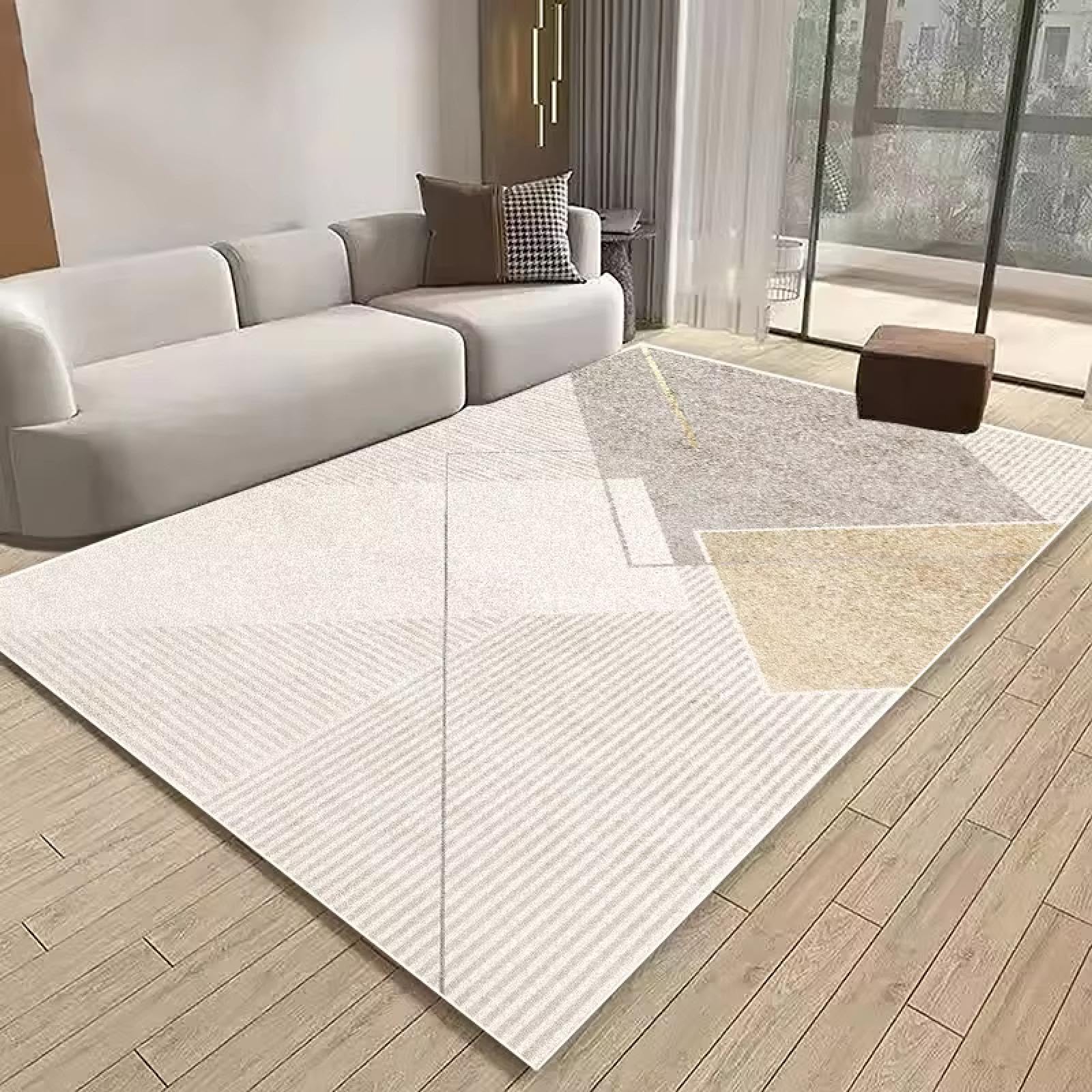 Tapis moderne de salon grande surface 130x190cm lavable et antidérapant